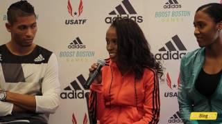 Meseret Defar @ adidas BOOST Boston Games Press Conference