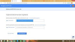 How to create google recaptcha key
