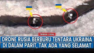 Full Pasukan Terjun Payung Rusia Serbu Parit Ukraina dengan Lemparkan Rentetan Granat