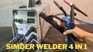 4 in 1 Multi Welder (Mig, Mag, Tig and ARC) - Simder Mig-250 welder machine