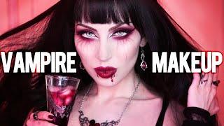  VAMPIRE MAKEUP TUTORIAL  Goth Halloween Look + Jolie Beauty Vampyrism Review | Vesmedinia