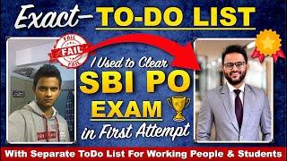 Crack SBI PO 2024 in 1st Attempt | SBI PO ToDo List 2024 for Students & Working SBI PO Strategy 2024