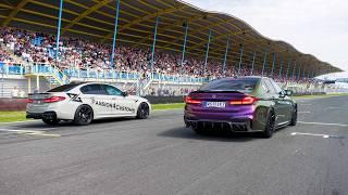 BMW M5 F90 Competition vs. Audi RS3 vs. Audi SQ7 vs. Audi R8 vs. Volkswagen Golf 7R | Dragrace