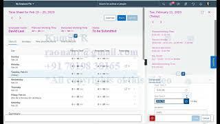 How to pass vales from Time Sheet (Valuation) to Time Account Balance - Edited Video