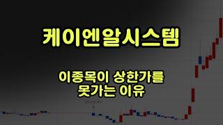 케이엔알시스템 - 상한가 따라잡기 할 때 반드시 확인해야 할 것들