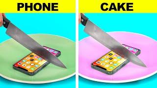 CAKE VS REAL FOOD CHALLENGE || Realistic Cakes Looks Like Everyday Objects by 123 GO! FOOD