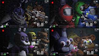 FNaF 1 but every Mod, the Stage is changed! (FNaF 1 Mods)