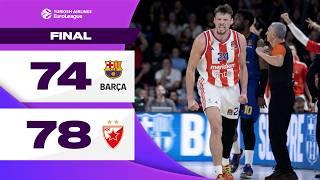 EPIC FINISH Secured by Davidovac | Barcelona – Crvena Zvezda | BASKETBALL HIGHLIGHTS R18 2024-25