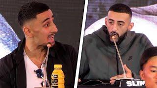 HEATED!  • AnEsonGib vs Slim Albaher FINAL PRESS CONFERENCE | Misfits Boxing