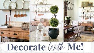 DECORATE WITH ME - STYLING NEW HOME DECOR! | DECORATING TIPS
