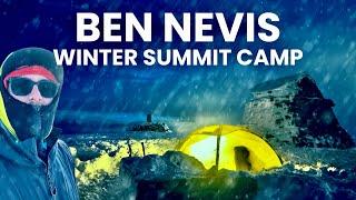 SOLO BEN NEVIS SUMMIT CAMP IN WINTER ‼️️