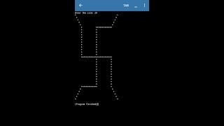 How to print Swastik in python #Swastik, #python, #shorts, #patterns,#pydroid,#coding,#program,#star