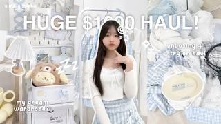 $1000 HUGE try-on haul!(40+ items) : Lewkin, Flower Knows, Jeulia, OOTDBUY, AIR SPACE