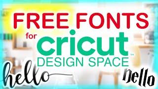 FREE FONTS for CRICUT DESIGN SPACE |  How To Download Fonts for Cricut  | Mac, iPhone, or iPad