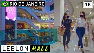 Walking at Leblon Mall |  Rio de Janeiro, Brazil |【4K】2021