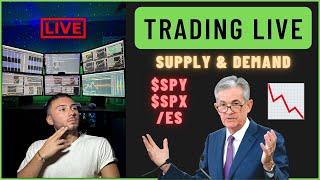 LIVE TRADING FOMC MEETING || S&P 500 SPY SPX