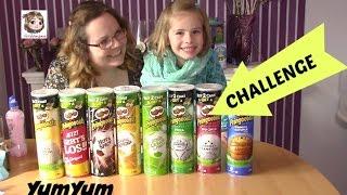 PRINGLES CHALLENGE mit 8 Pringoooals Chips Sorten