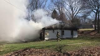 Firefighters battle Summit Township house fire