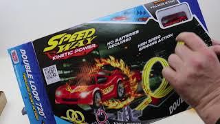 Speedway Kinetic Car Double Loop Track | SciSci Toys