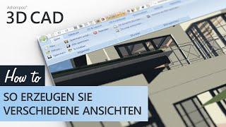 Ashampoo 3D CAD - So erzeugen Sie verschiedene Ansichten