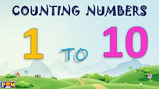 Counting 1 to 10 | Learn Number Names | 1234 Counting for Kids | Cartoon Animation Video