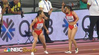 Worst baton pass ever? China's catastrophic 4x100 relay handoff | NBC Sports