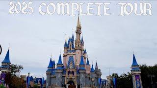 Magic Kingdom 2025 Complete Tour & Walkthrough in 4K | Walt Disney World Florida January 2025