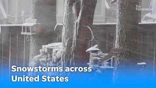 Snow in Tennessee, Kentucky, Arkansas; Winter weather also hits Oklahoma, Kansas, Nebraska, Missouri