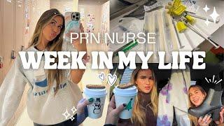 WEEK IN THE LIFE OF A PRN NICU NURSE: working a night shift, grocery & clothing hauls,  job update!