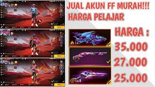 jual akun ff murah meriah harga kantong pelajar | jual akun free fire sultan full evo