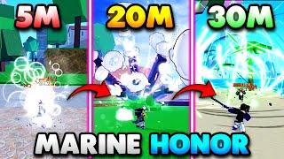 These Builds Got Me From 2.5M to 30M Marine HONOR In Blox Fruits!