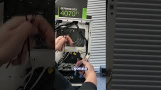 INSTALLING A 4070 TI!  #installation #4070ti #gamingpc #pcgaming #egirl #gamerguy