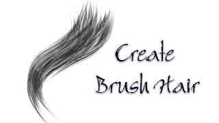 How to create Brush Hair in Photoshop CC – Drawing Hair