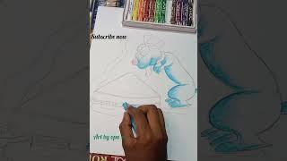 Oil pastels Drawing ️||opu's art #shorts #drawing #youtubeshorts #artist #@aparnasartvideos8447