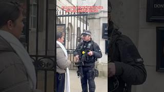 Armed Police CONFRONTS TOURIST for Being DISRESPECTFUL at Horse Guard, Royal Guard,Horse Guard!