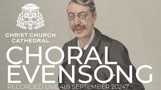 Choral Evensong - Recorded live Wednesday 5th September 2024