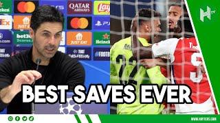 BEST I have ever seen!  Arteta REACTS to Raya double save. Atalanta 0-0 Arsenal