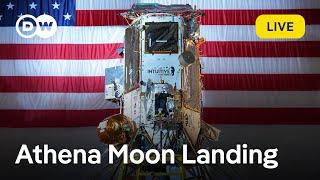 Live: Moon landing of Athena lunar lander to explore pitch-black crater that never sees the sun