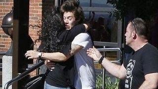 Harry Styles Gets Swarmed By Fans Moments