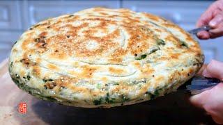 【EngSub】蔥油餅/蔥花大餅好吃有竅門，堪稱黃金餅。Green Onion Flatbread/Giant Scallion Pancake ▏佳寶媽日誌