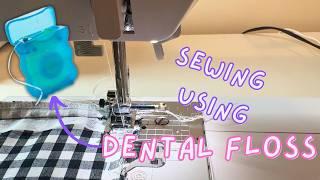 How to Gather Fabric Easily Using Dental Floss! ️ | Joanna Florence Makes