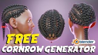 Make Advanced Braids in Blender 3.5! (Cornrow Generator | Free Download)