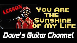 LESSON - You Are the Sunshine of My Life by Stevie Wonder