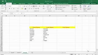 Flash fill in Excel 2016