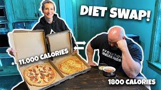 WORLD'S STRONGEST MAN SWAPS DIET WITH WIFE!