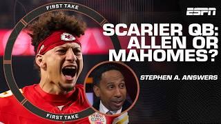 Why Stephen A. isn’t ready to call Josh Allen a SCARIER QB than Mahomes … just yet  | First Take