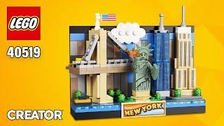 LEGO® Creator | New York Postcard (40519)[253 pcs] Building Instructions | Top Brick Builder
