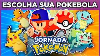  COMO SERIA SUA JORNADA COMO MESTRE POKÉMON? | Escolha sua Pokébola e vença as batalhas #macaquiz