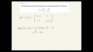 Eigenwerte und Eigenvektoren einer Matrix