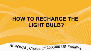 How To Rechargeable The Light Bulb